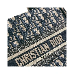 Blue Cotton Tote Bag