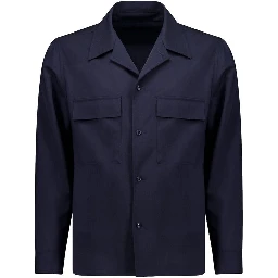 Navy Blue Virgin Wool Jacket