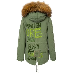 Green Cotton Women's Jacket