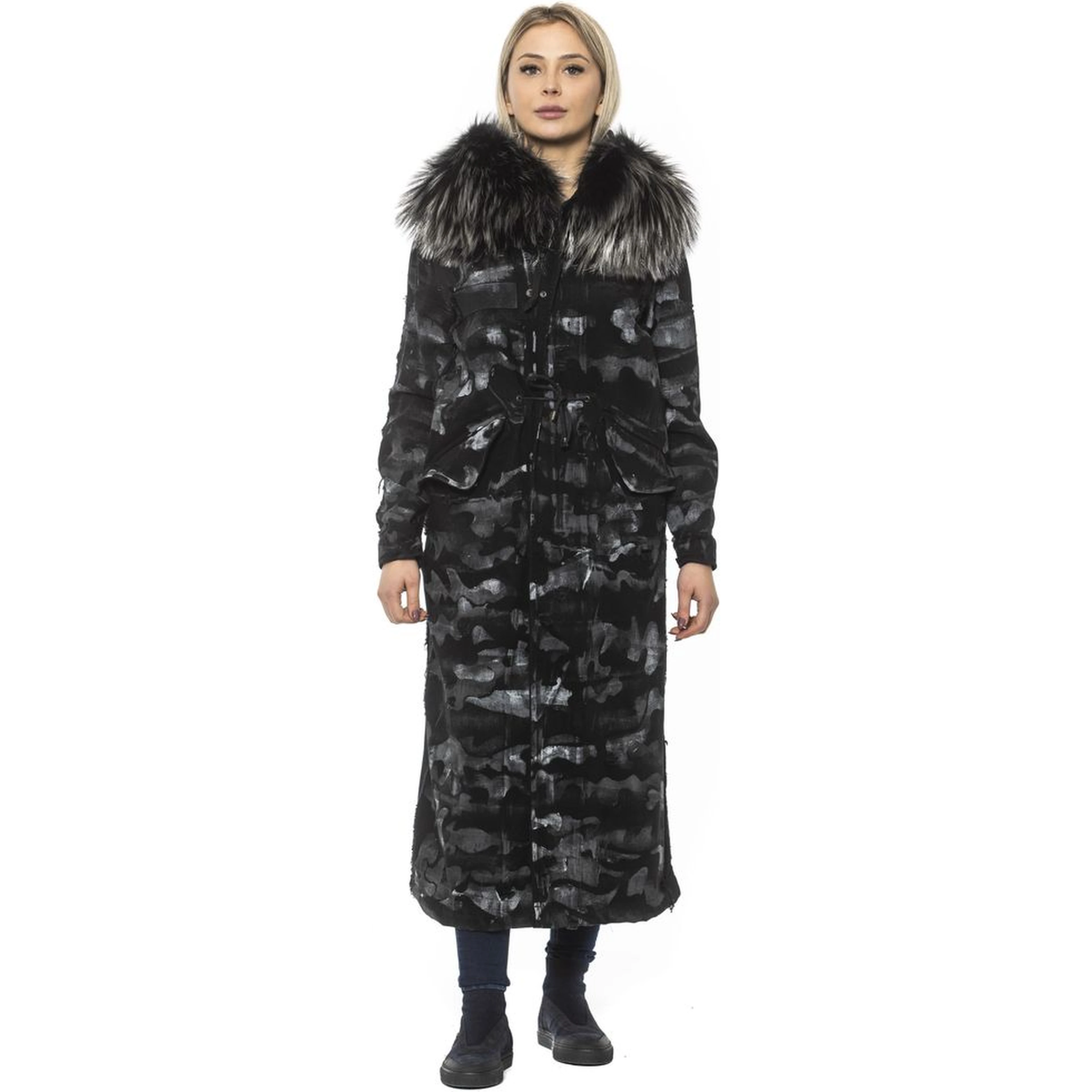 Black Cotton Women Jacket