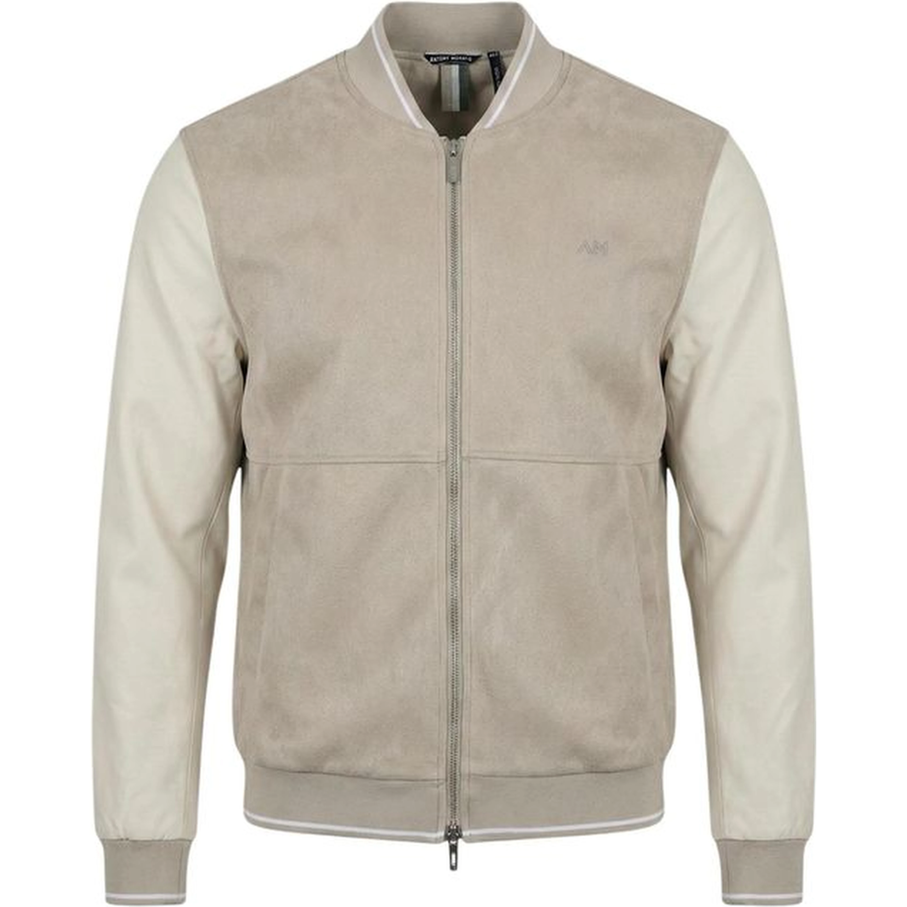 Beige Polyester Bomber