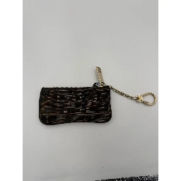 FENDI FF Coin Purse/Card Holder with Chain