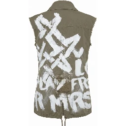 Green Cotton Women Jacket