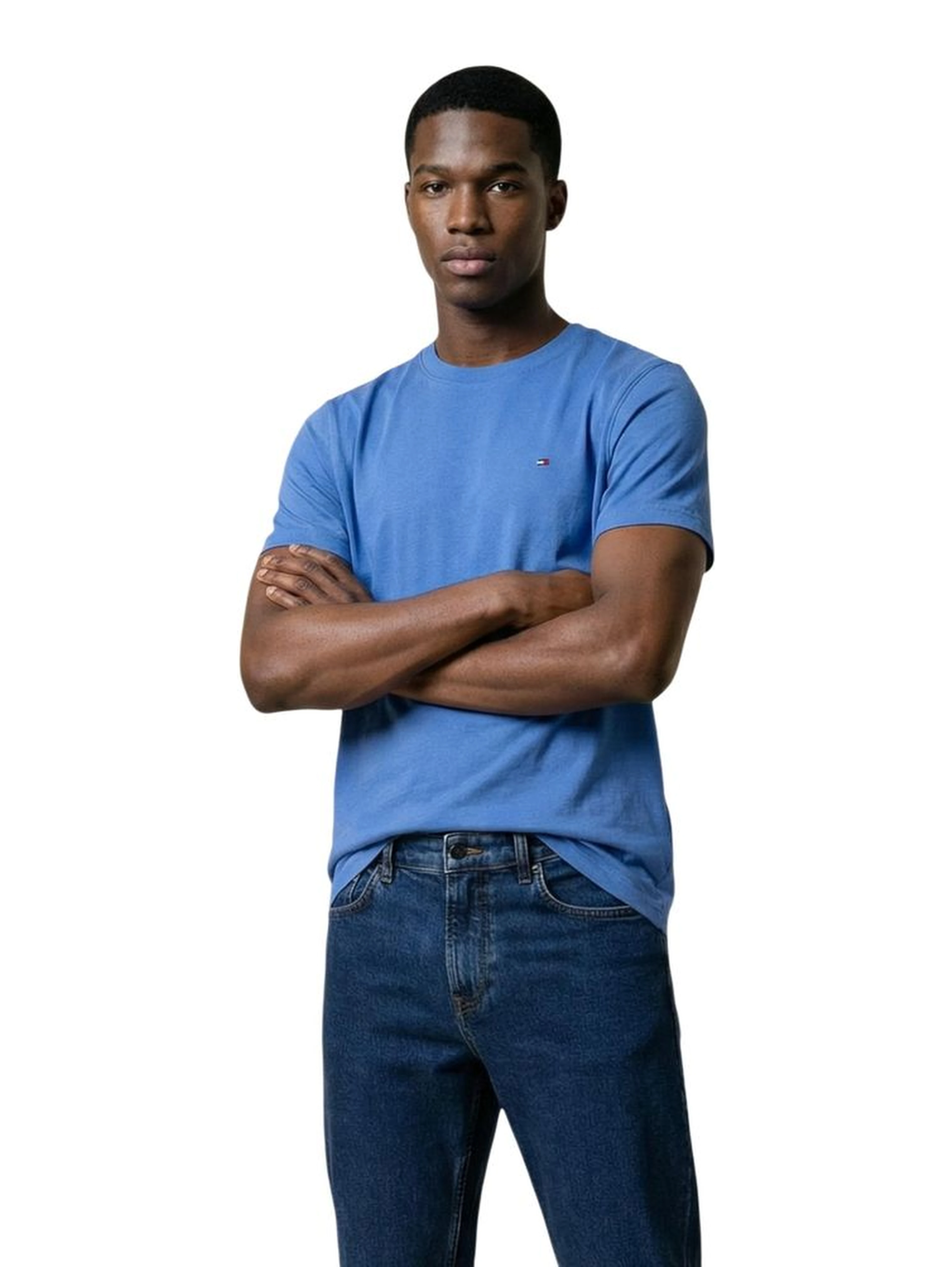 Blue Recycled Cotton T-Shirt