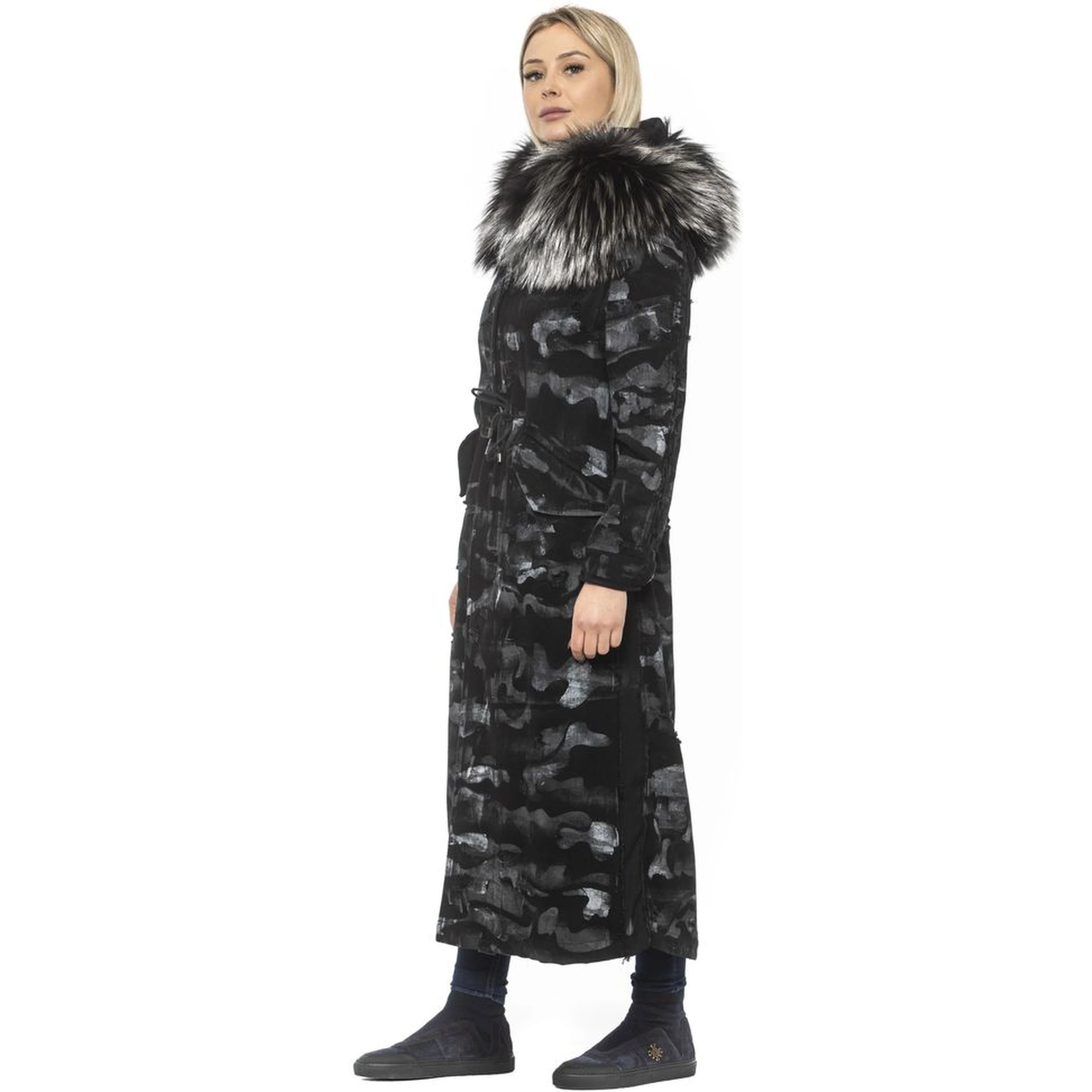 Black Cotton Women Jacket