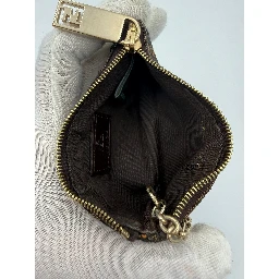 FENDI FF Coin Purse/Card Holder with Chain