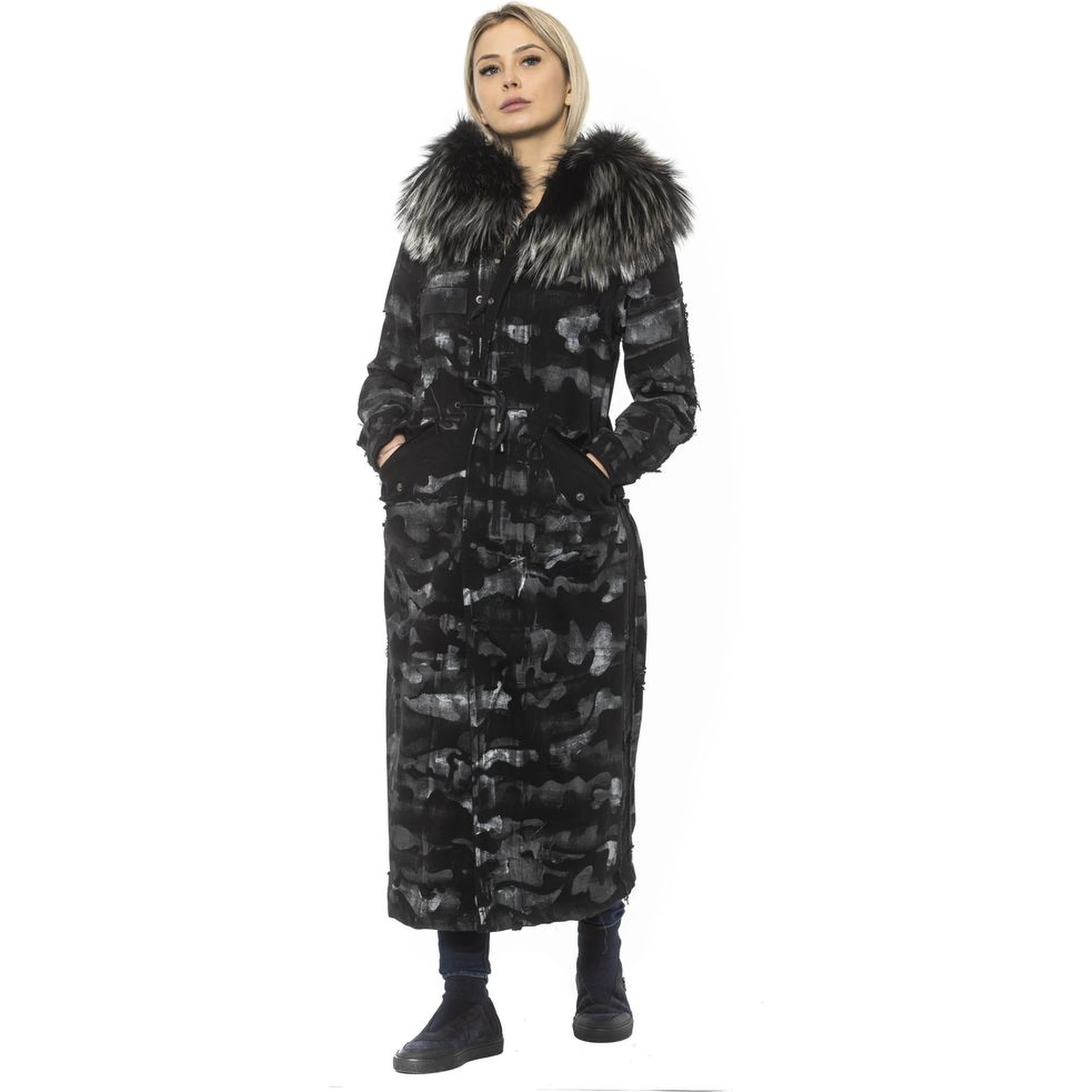 Black Cotton Women Jacket