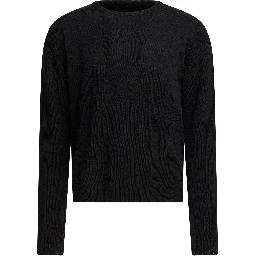 Virgin wool crewneck sweater