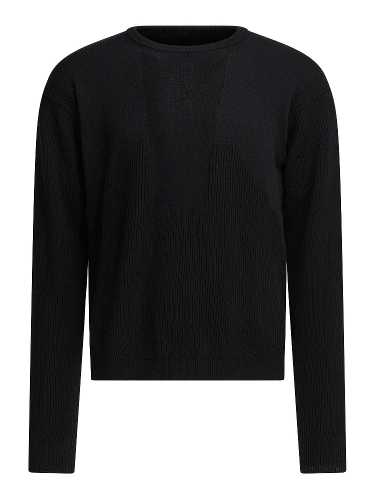Virgin wool crewneck sweater