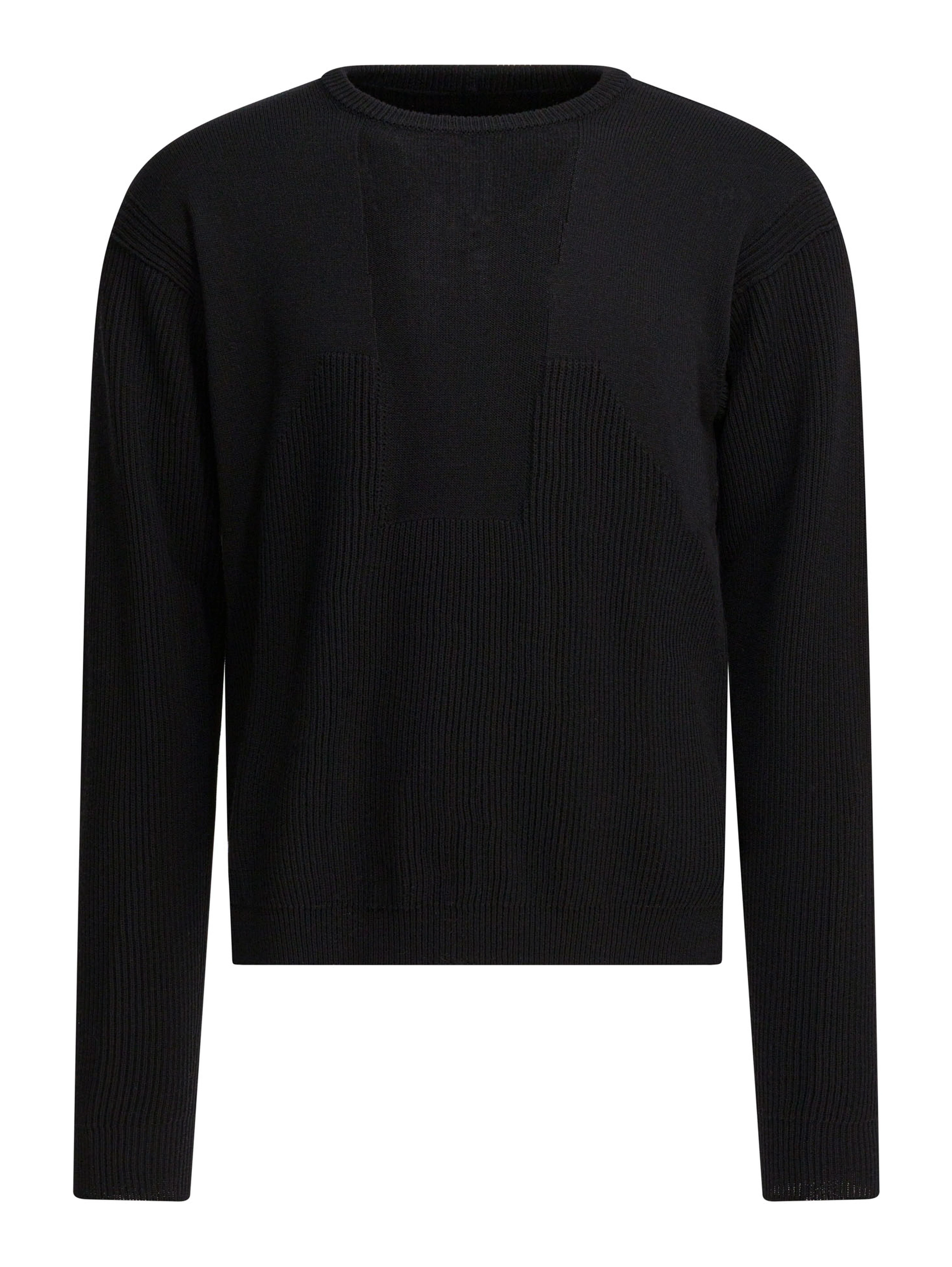 Virgin wool crewneck sweater