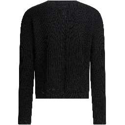 Virgin wool crewneck sweater