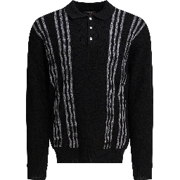 Wool polo sweater