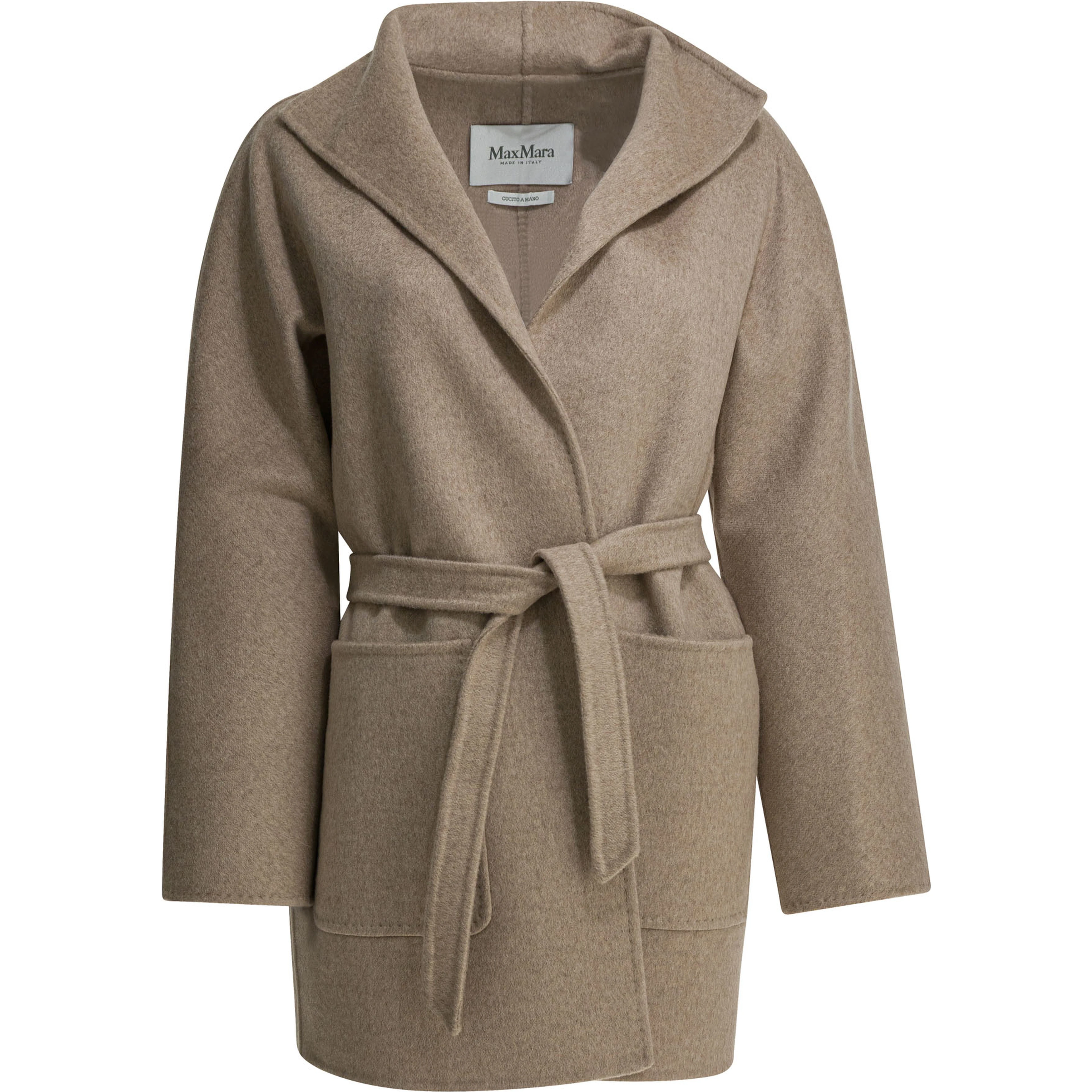 Short cashmere coat
