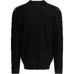 Wool polo sweater