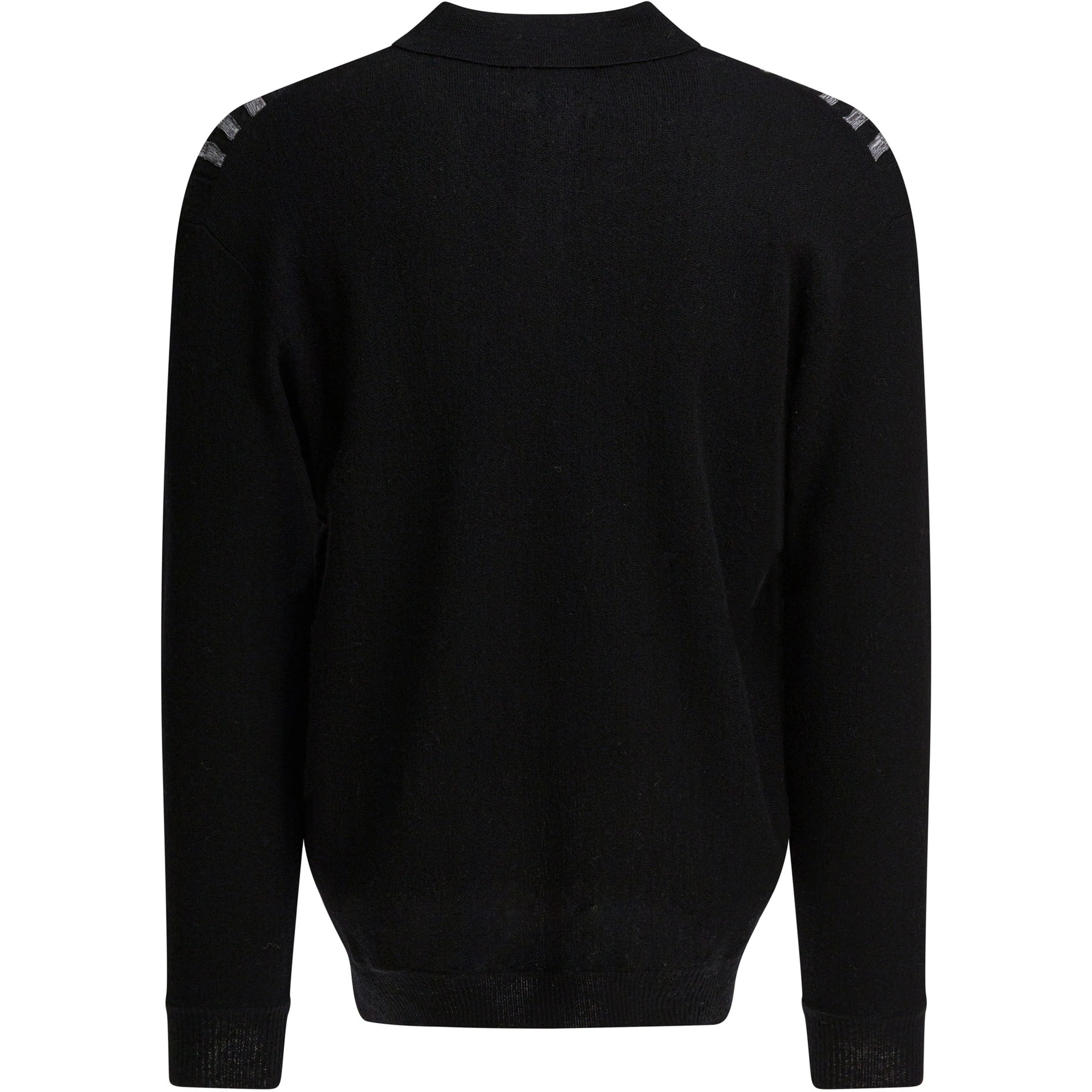 Wool polo sweater
