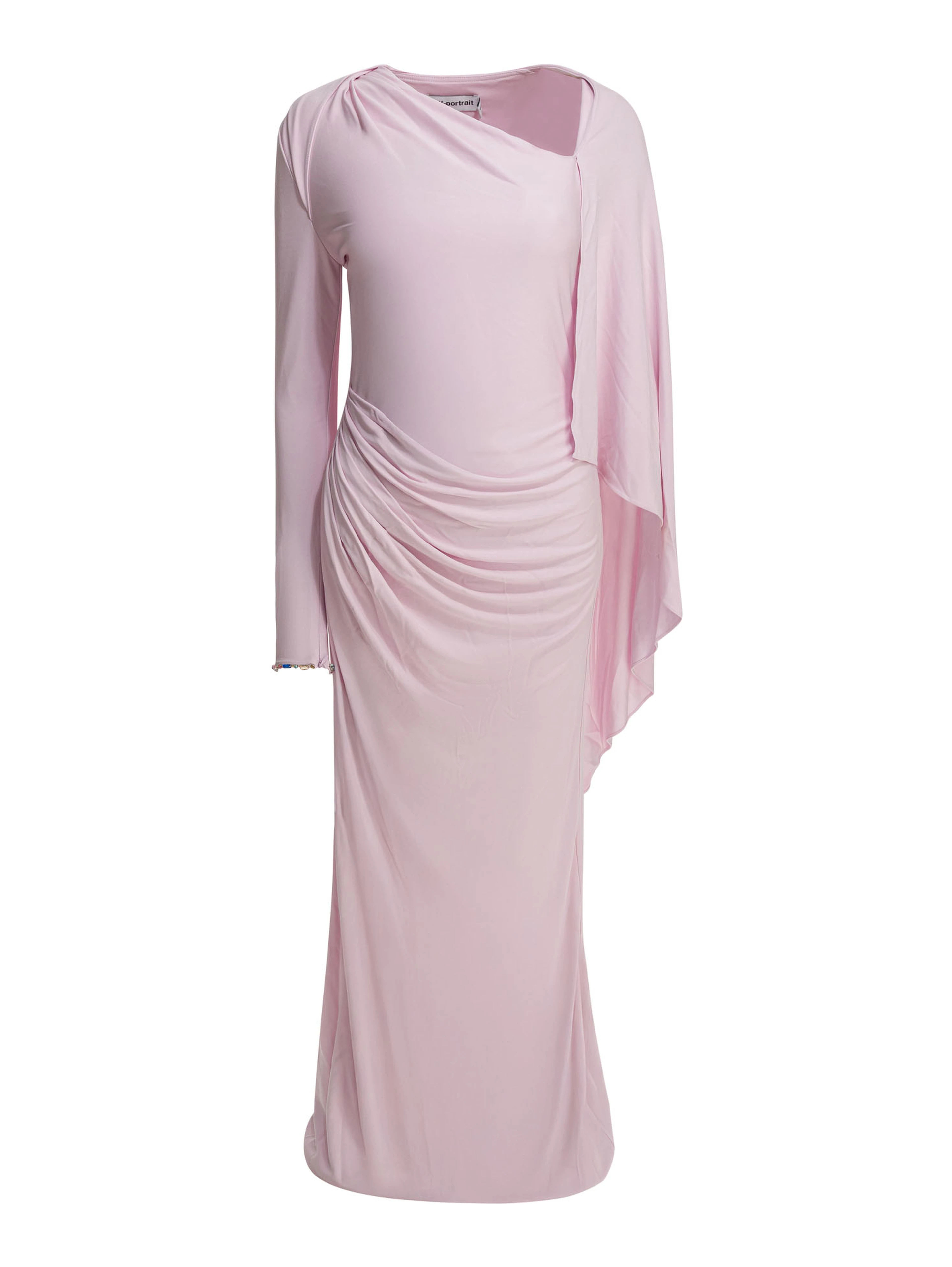 Long draped jersey dress