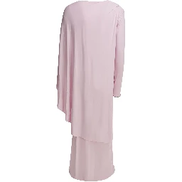 Long draped jersey dress