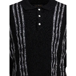 Wool polo sweater