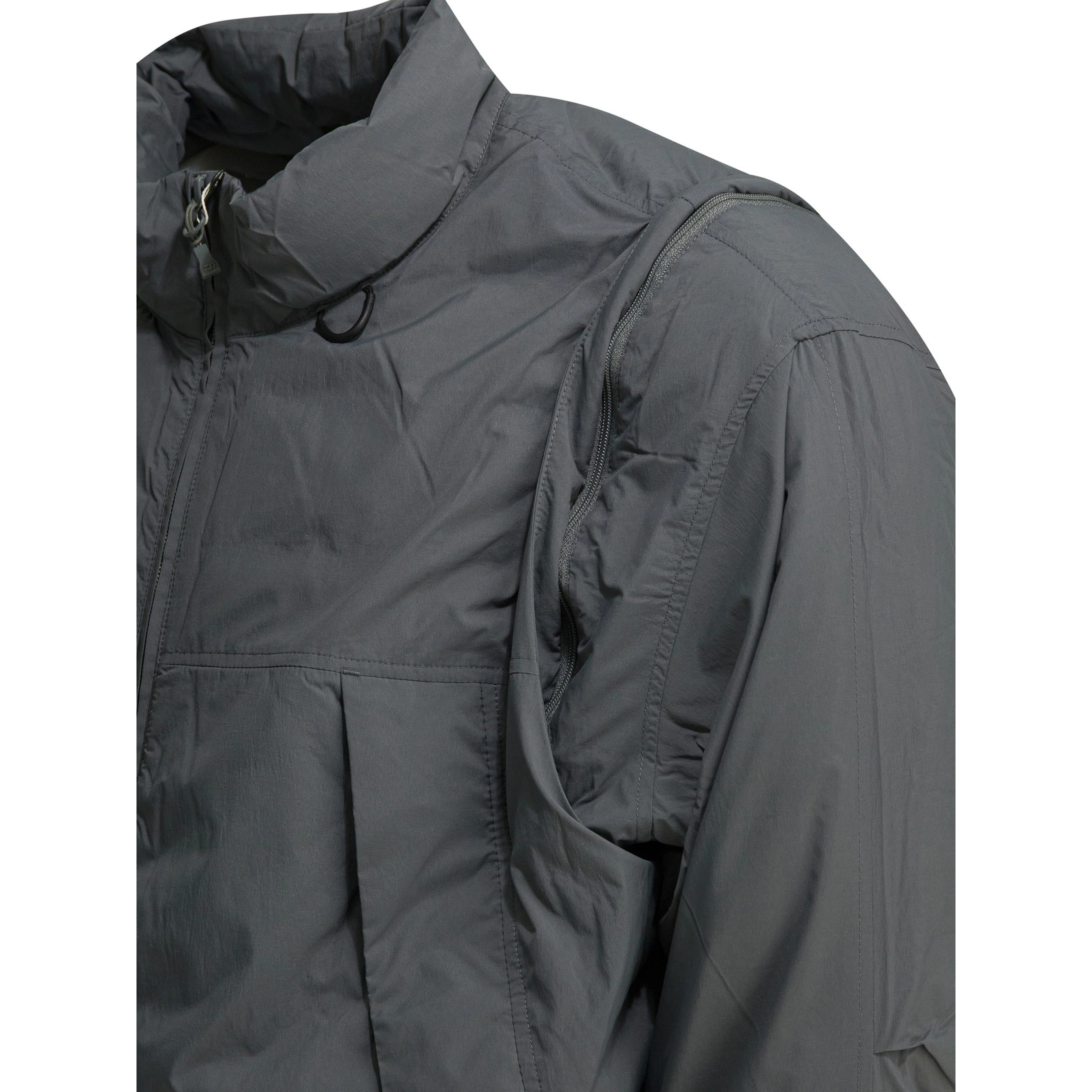 "Tech 2Way" short down jacket