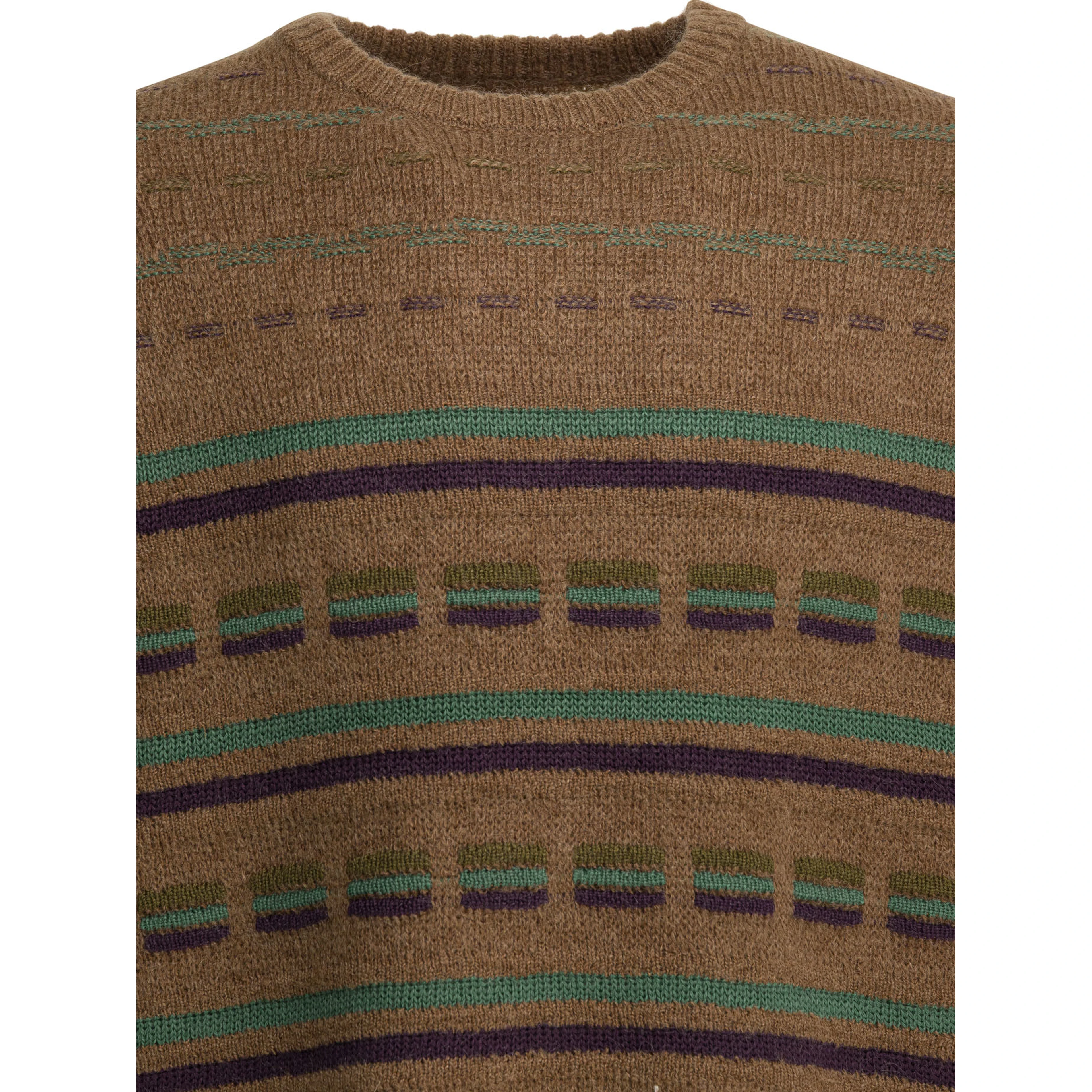 Wool-blend crewneck sweater