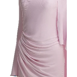 Long draped jersey dress