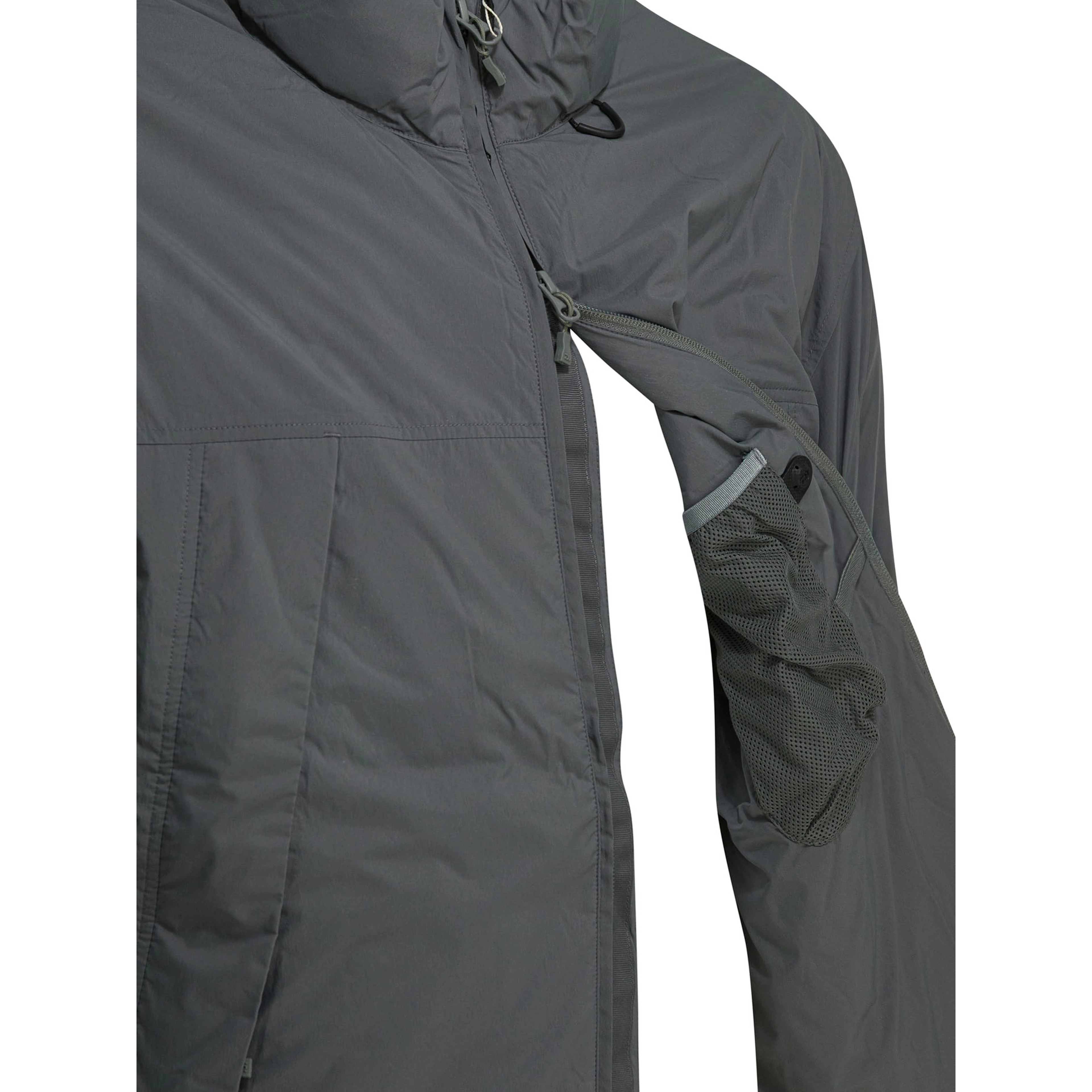 "Tech 2Way" short down jacket