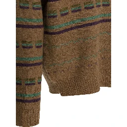 Wool-blend crewneck sweater