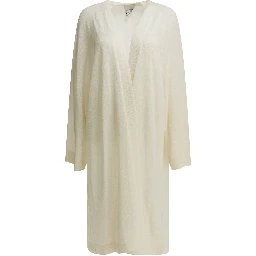 Silk blend long cardigan