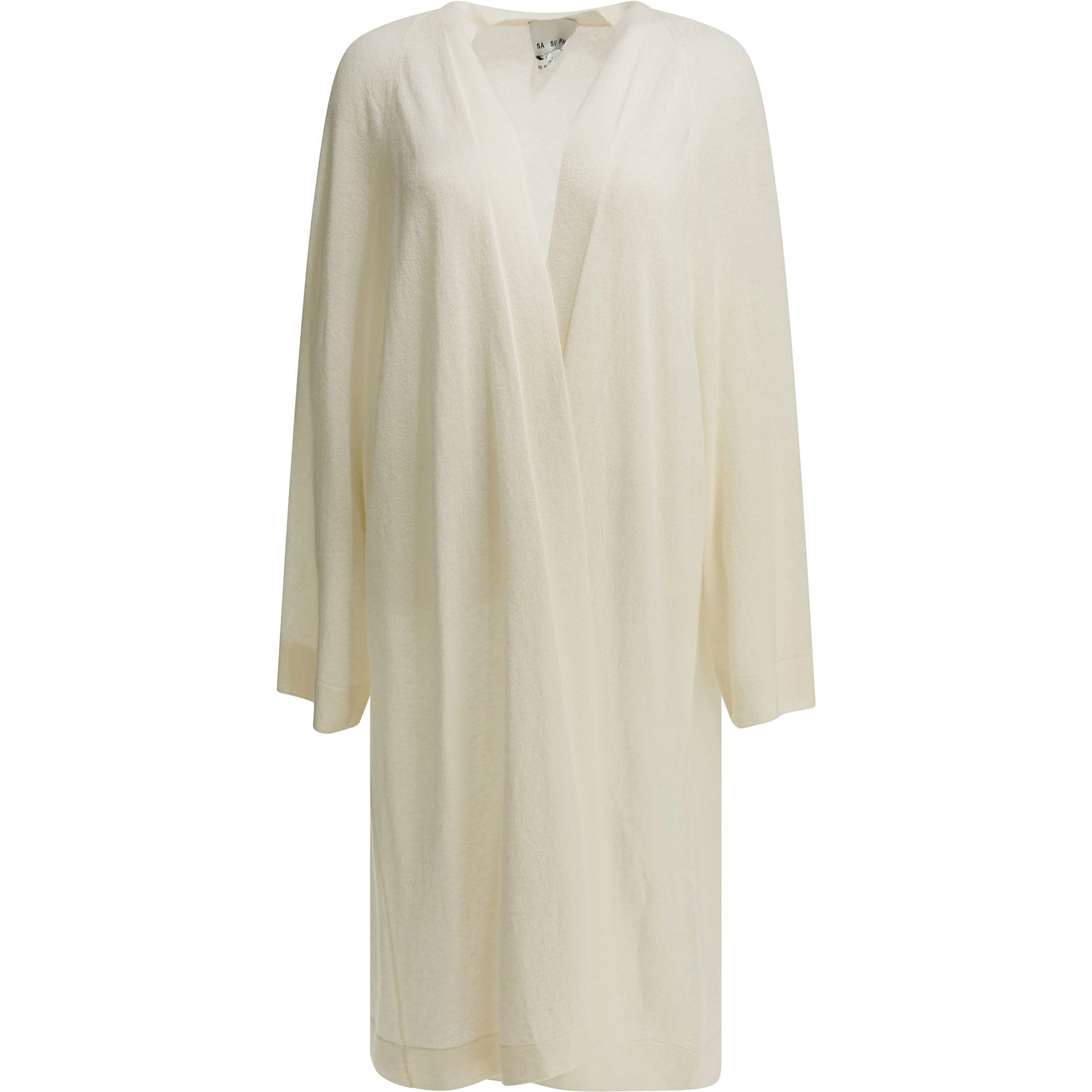 Silk blend long cardigan
