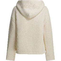 Hooded sweatshirt with tone-on-tone logo