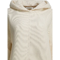 Hooded sweatshirt with tone-on-tone logo