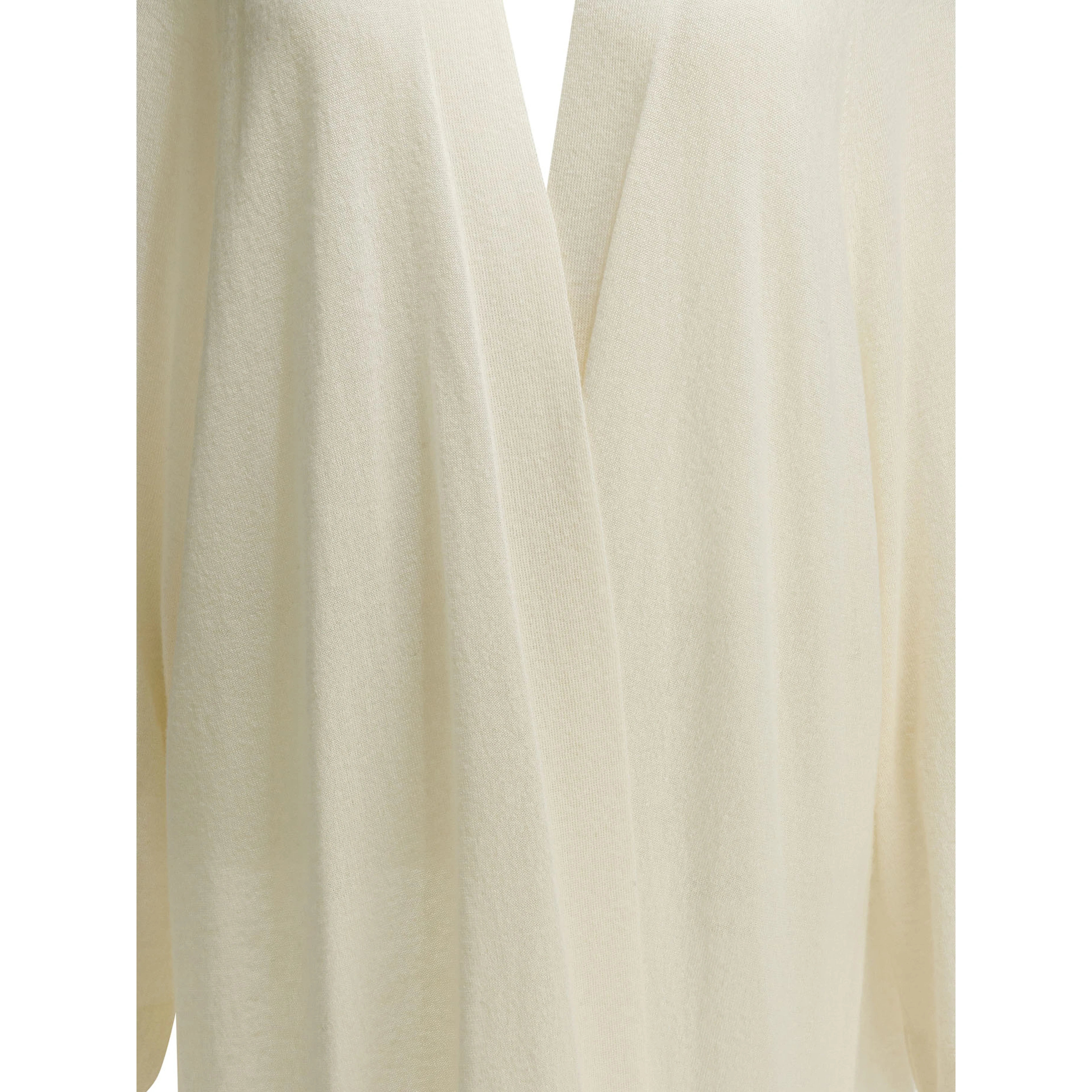 Silk blend long cardigan