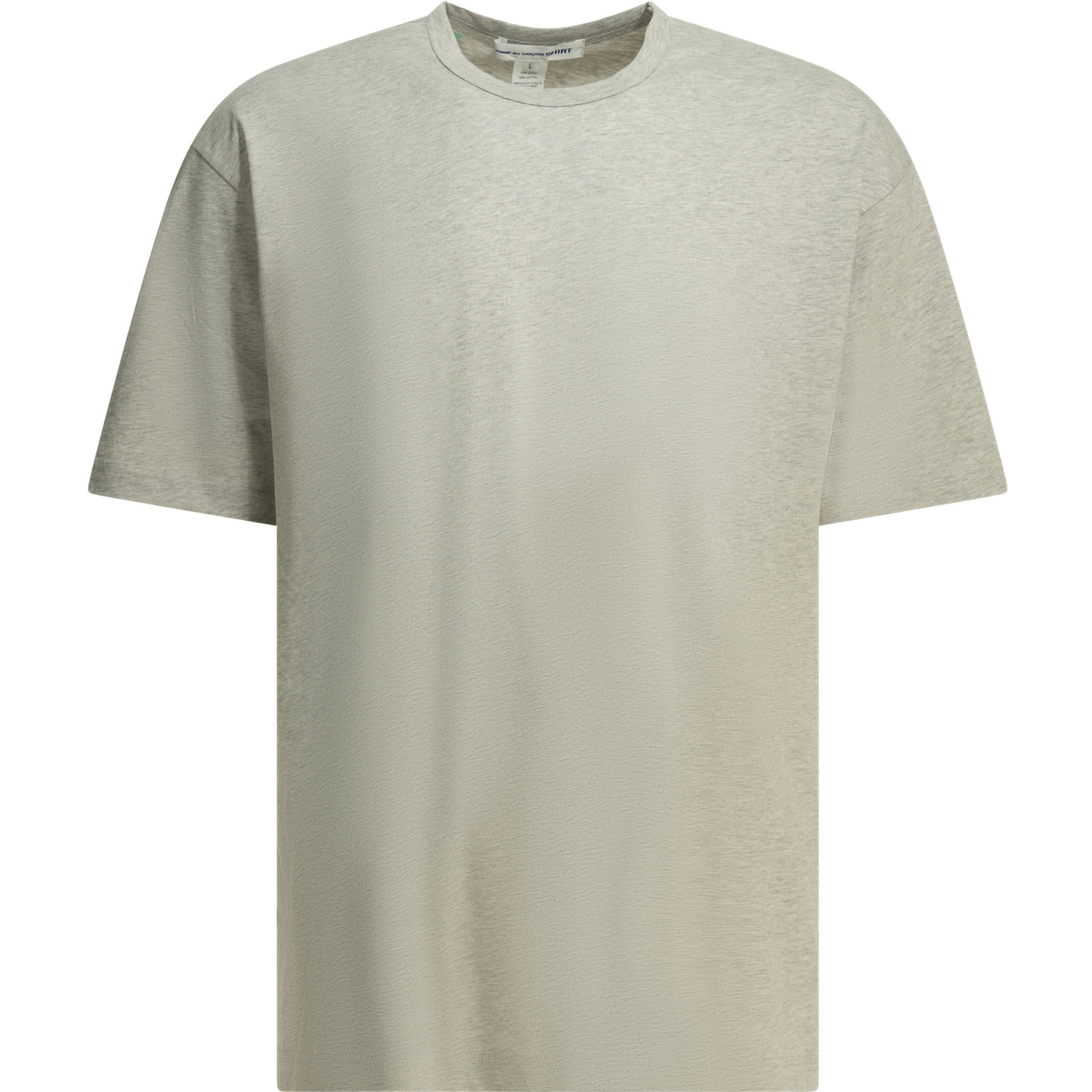 Crew-neck T-shirt with reverse logo