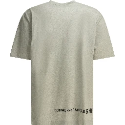 Crew-neck T-shirt with reverse logo