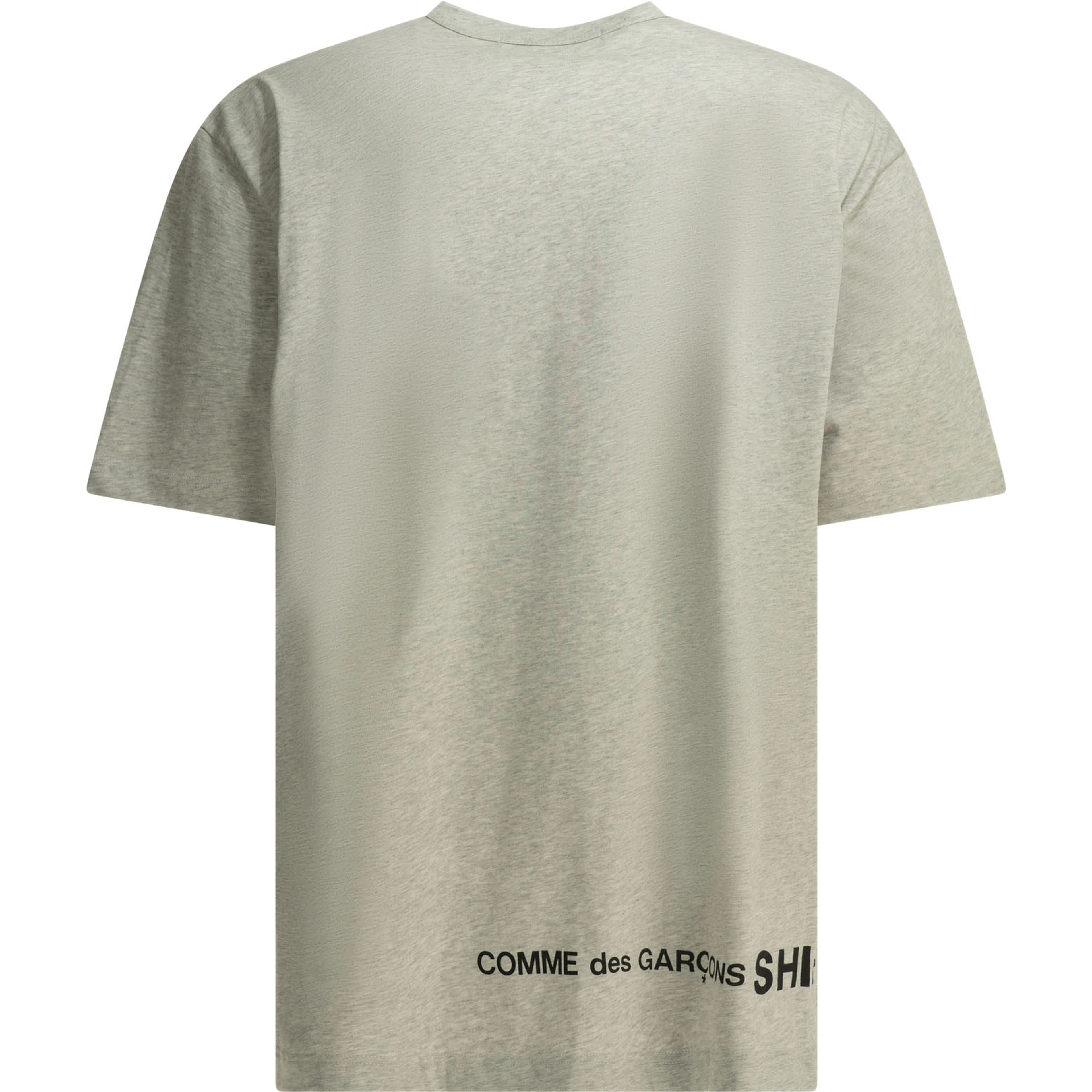 Crew-neck T-shirt with reverse logo