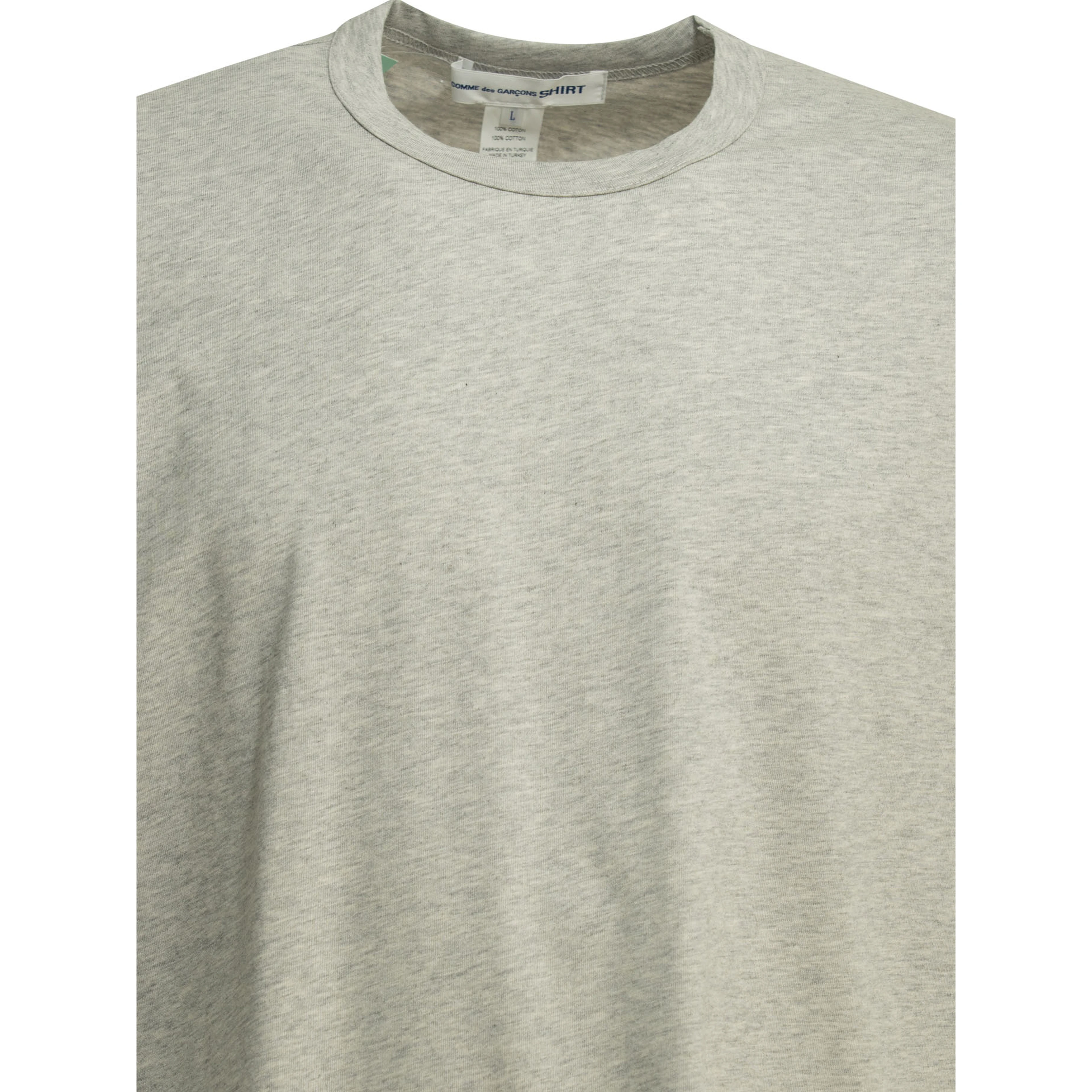 Crew-neck T-shirt with reverse logo