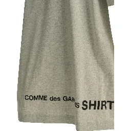 Crew-neck T-shirt with reverse logo