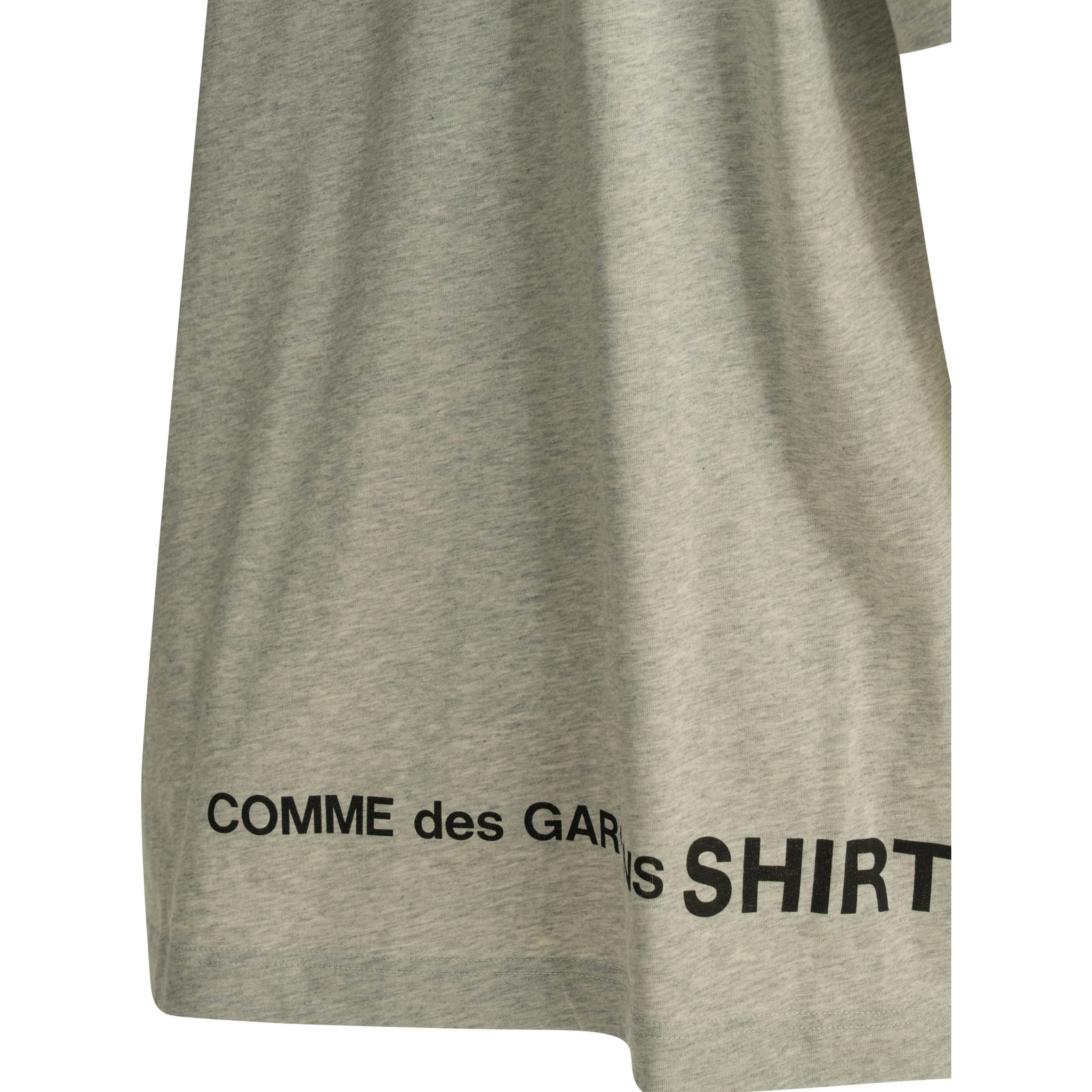 Crew-neck T-shirt with reverse logo