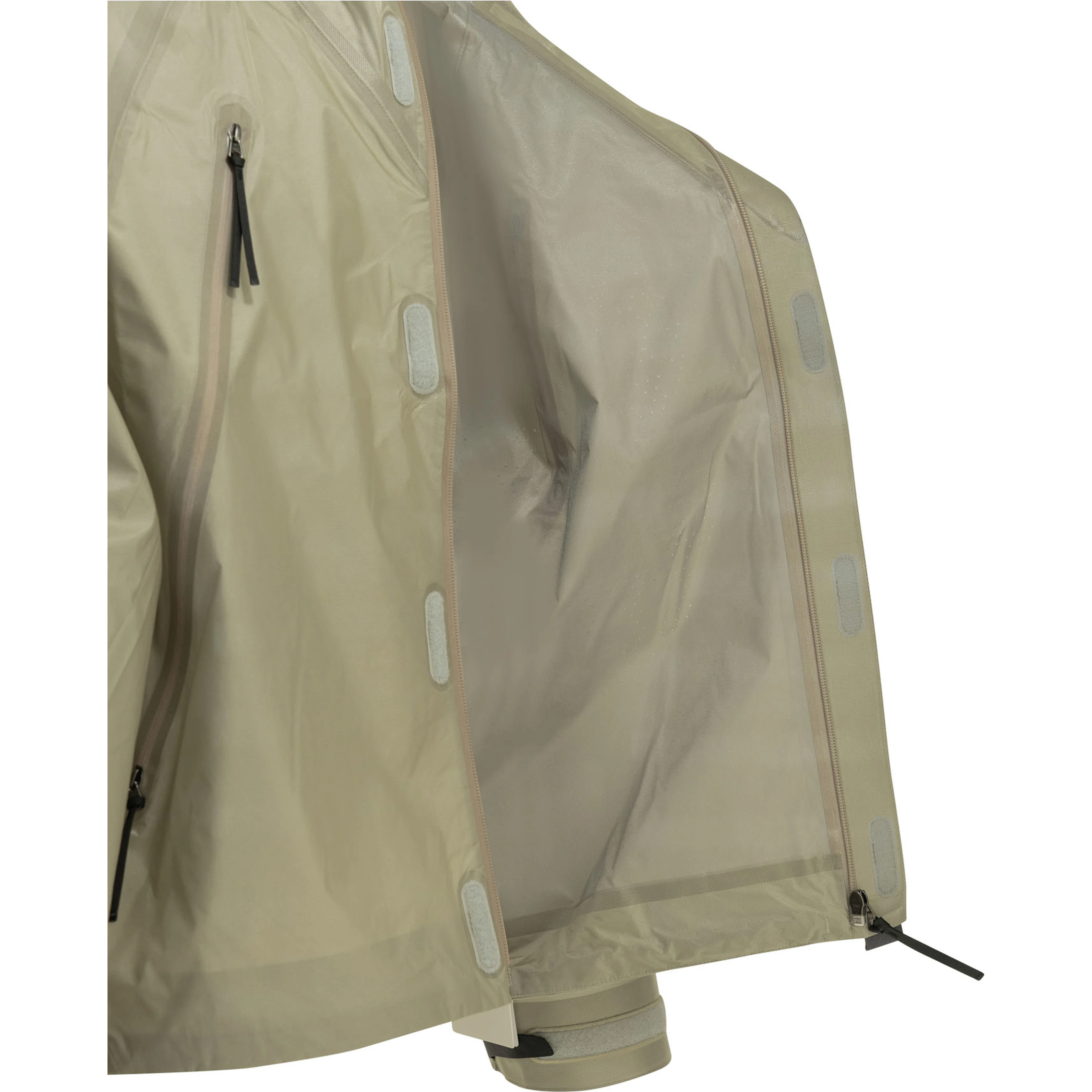"0 3L" raincoat