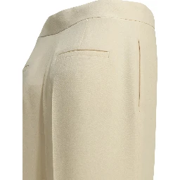 Silk tailored pants