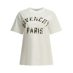 "Givenchy Paris" Crew-Neck T-Shirt