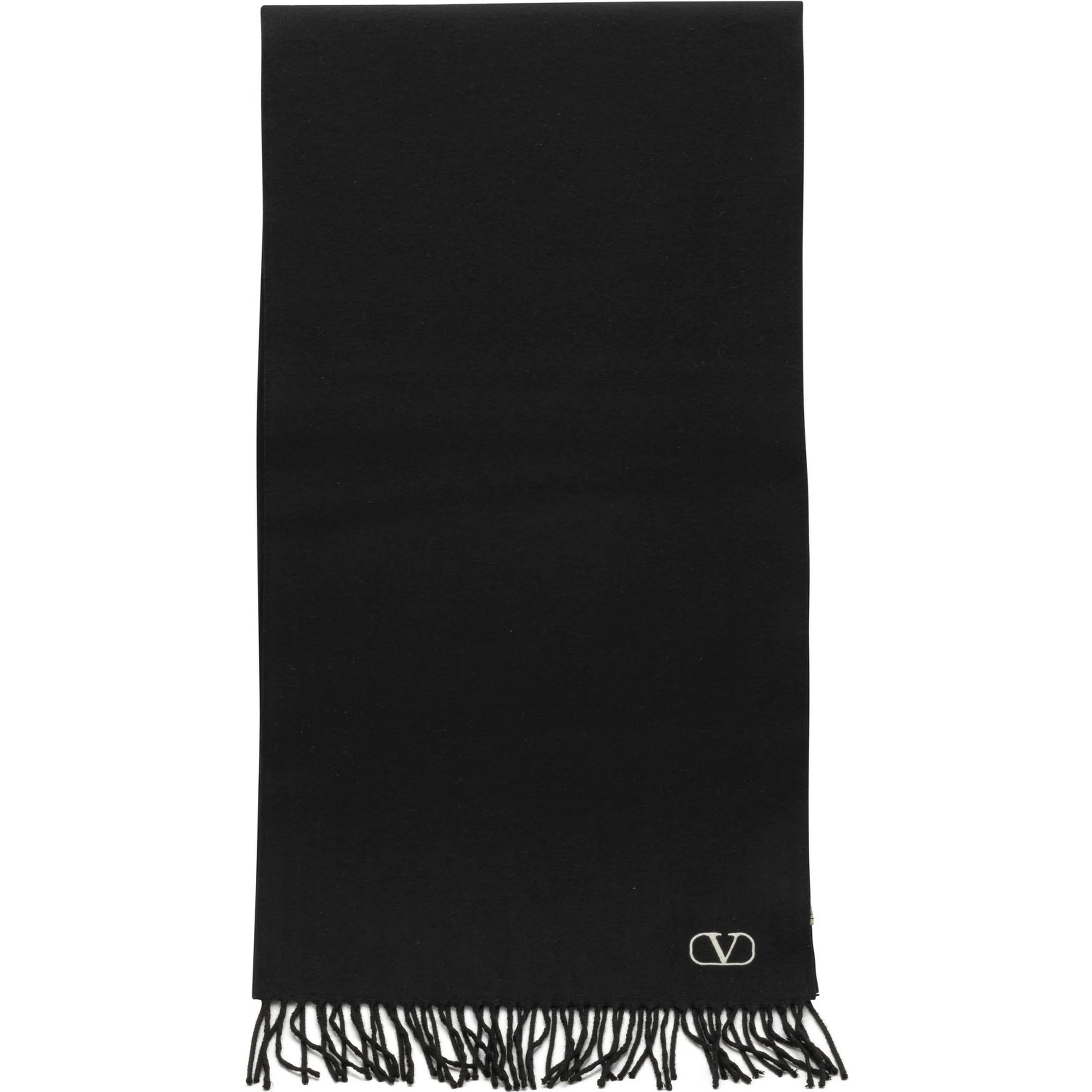 "VLogo" Fringed Scarf
