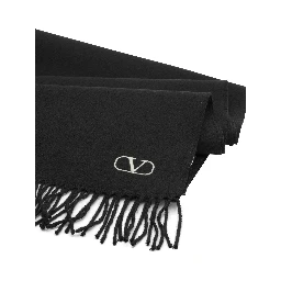 "VLogo" Fringed Scarf