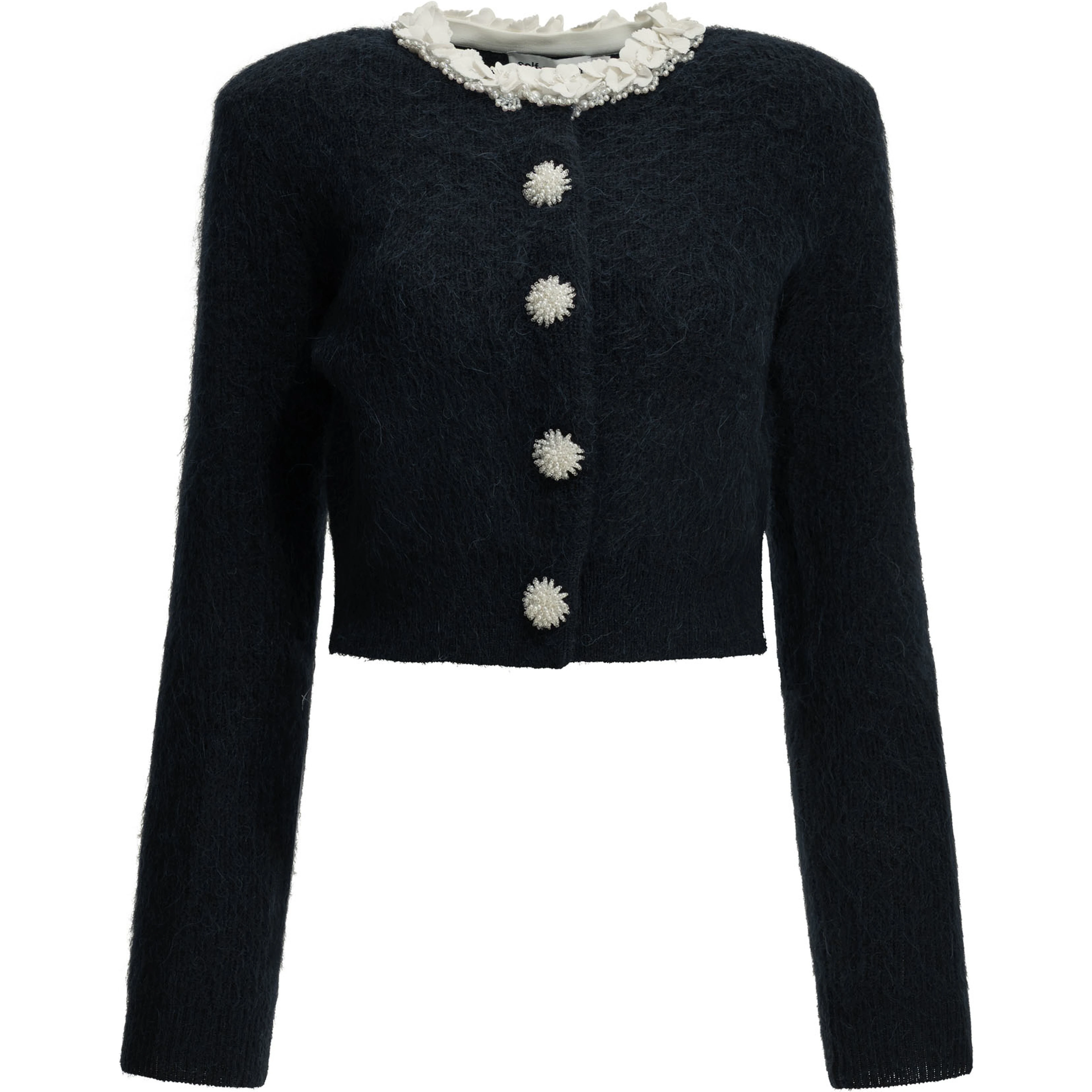 Cardigan with embellishments