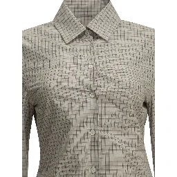 "Pointed Hem" Casual Shirt
