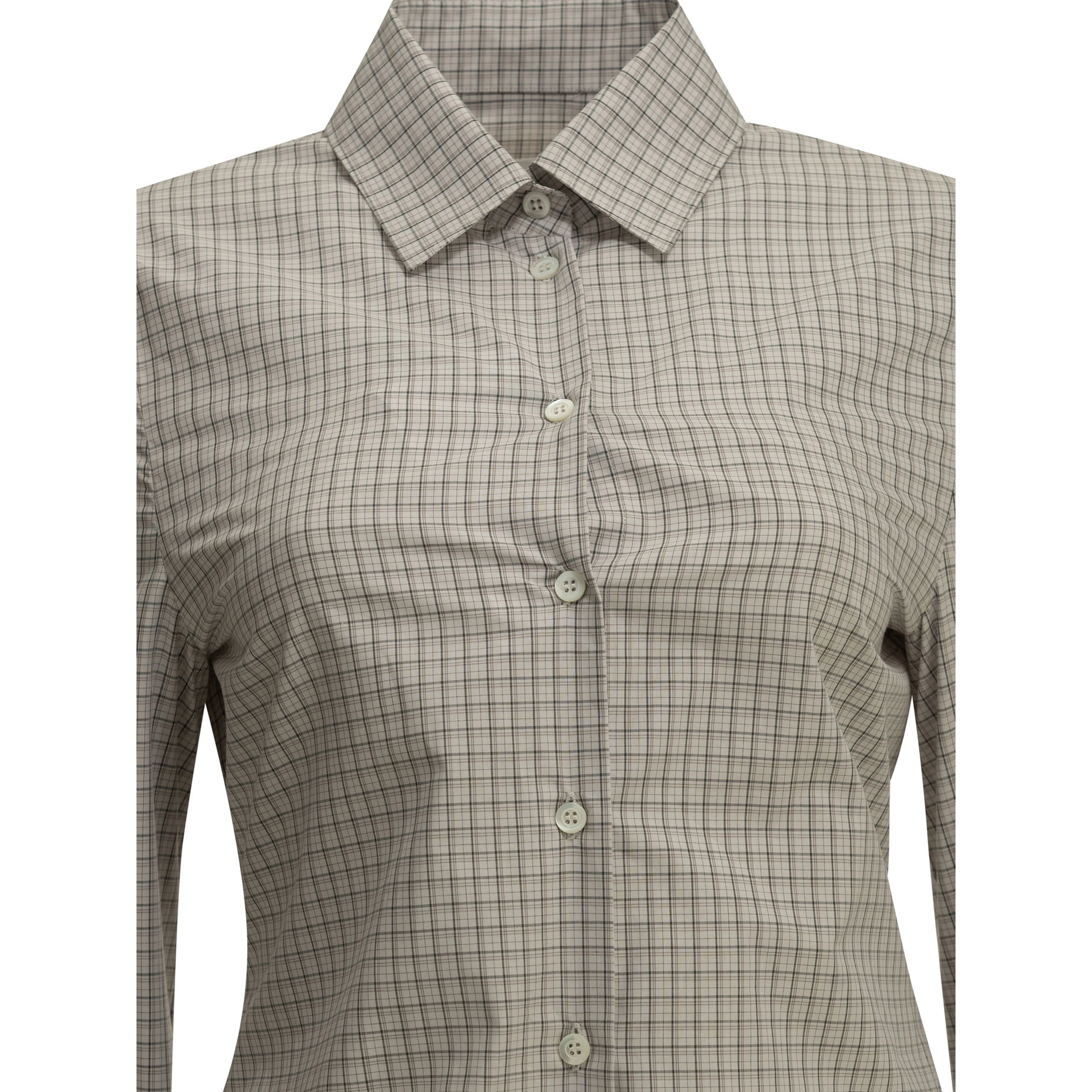 "Pointed Hem" Casual Shirt