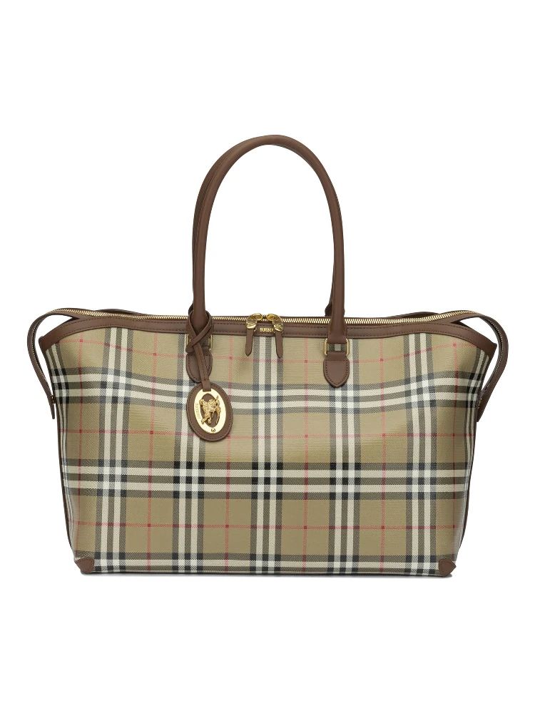 "Check" Large Shoulder Bag