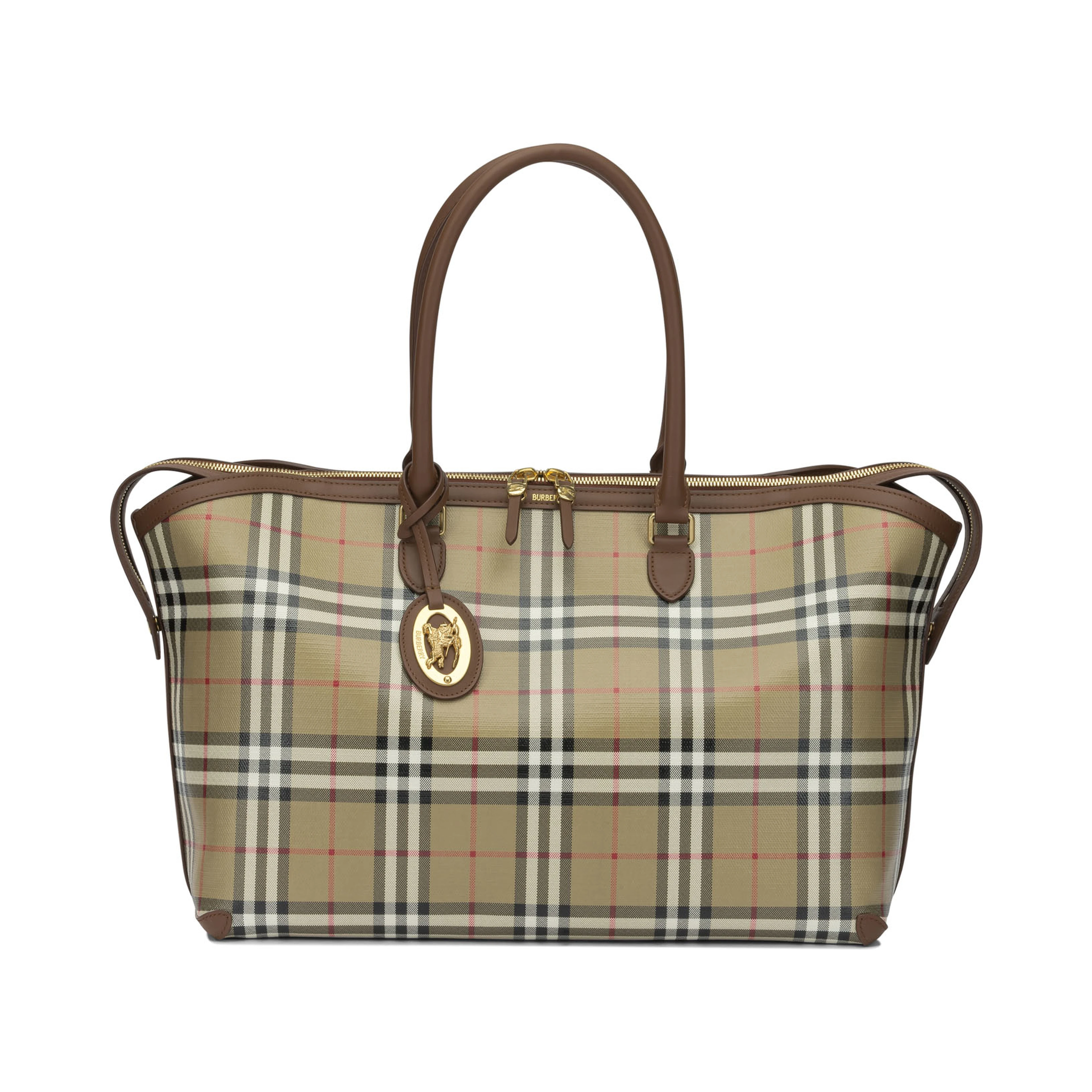 "Check" Large Shoulder Bag