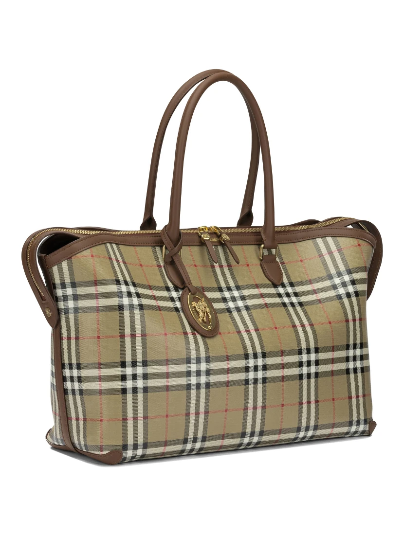 "Check" Large Shoulder Bag