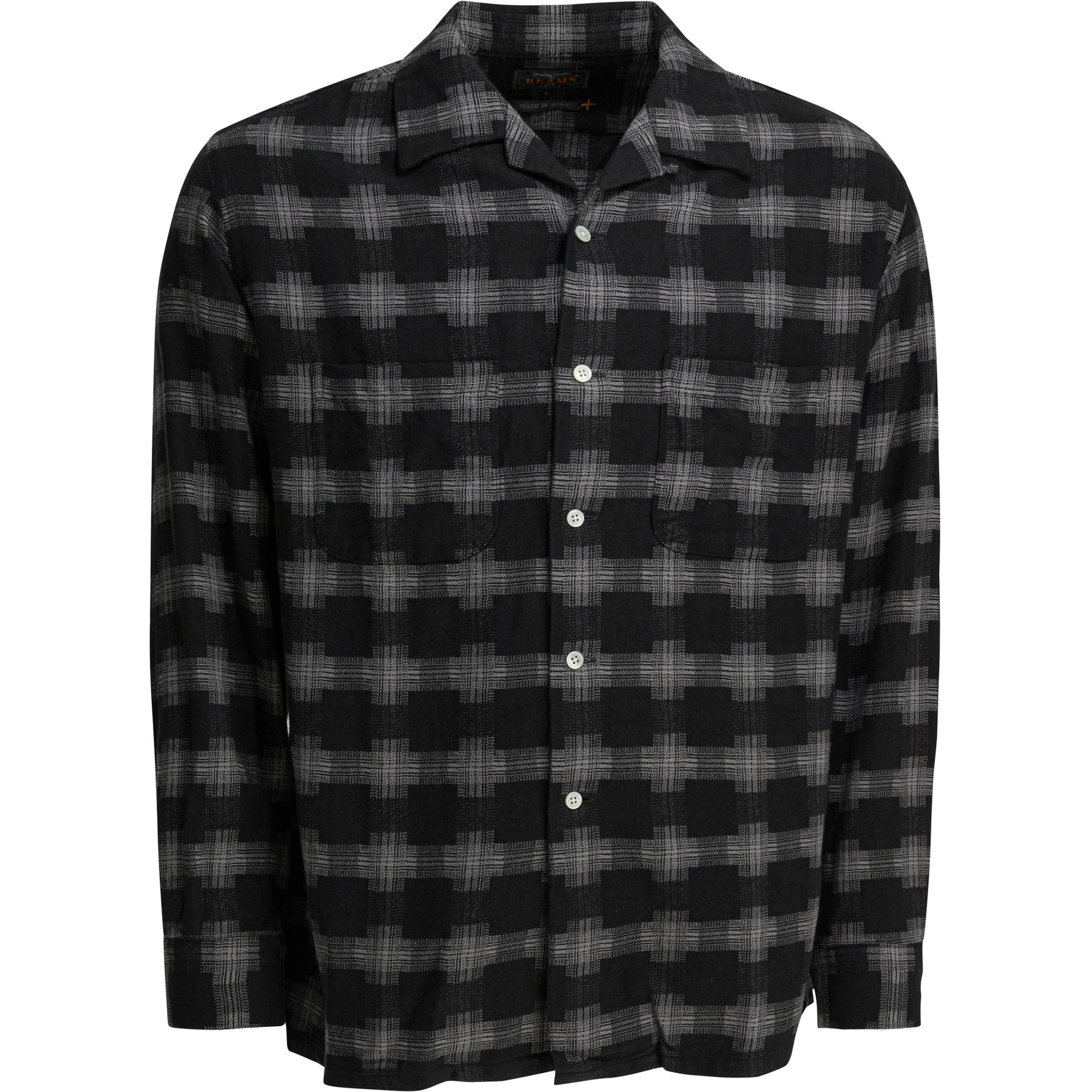 Satin plaid Check shirt